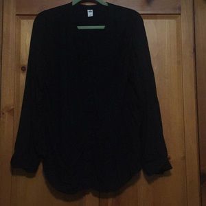 Black rayon tunic
